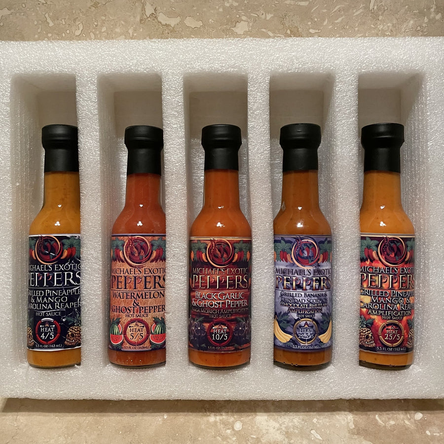 Collection Pack Type 4 - Trivecta Pack - 5-Pack of Hot Sauces 5.5 fl oz