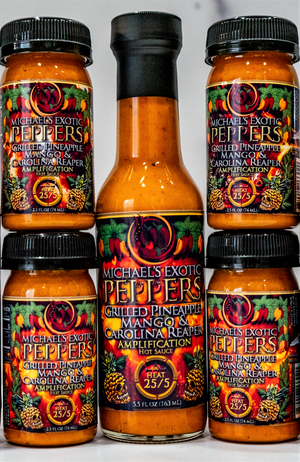 Grilled Pineapple Mango & Carolina Reaper - Amplification Hot Sauce